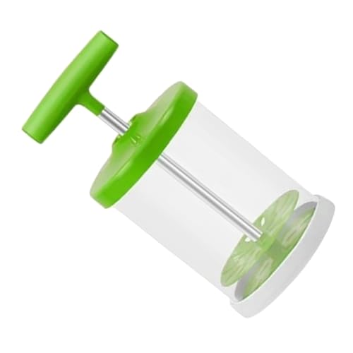 ULDIGI Espumador de Leche Manual Verde Tapa de Sellado, Batidora de Mano Compacta para Capuchino y Café en Taza, Mezclador Ligero para Uso Doméstico y Repostería