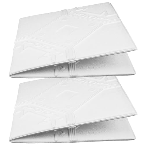 DEARMAMY White Brick Wall Sticker Decals, Self-Adhesive Waterproof Foam Wall