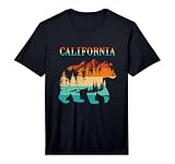 California Bear Vintage Retro Nature Hiking Souvenir Performance T-Shirt
