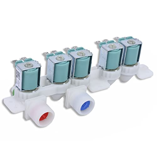 Image of Washer Water Inlet Valve Replaces DC97-15459G For Samsung WA456DRHDSU /AA WA456DRHDWR /AA WA45K7600AW /A2 WA45K7600AW /AA WA48J7770AP /A2 WA50F9A7DSW /A2 WA52J8700AP /A2 WA50M7450AW /A4 WA52M7750AW /A4