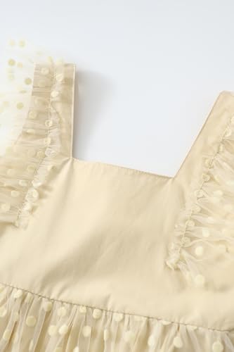 Toddler Tutu Dress Girls Mesh Tulle Dresses Cute Tie Back Party Cake Princess Dress 1-8Y3