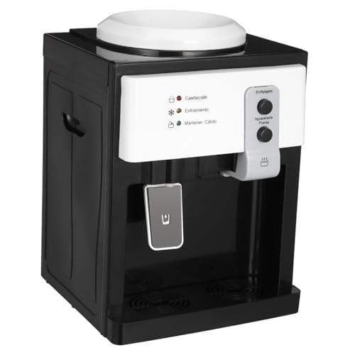 Homoyoyo Top Loading Water Cooler Dispenser for Home Office Compact Countertop Bottled Water Heater Easy to Use Detachable Design Compatibility for Various Bottle