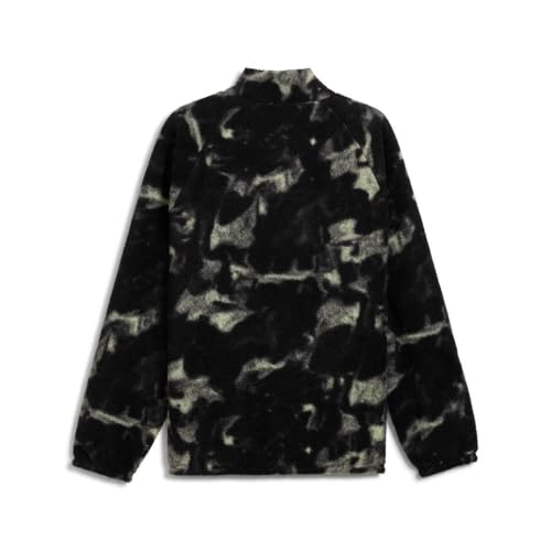 PUMA Men's Standard Formula 1 Reversible Puffer Jacket, Black-AOP AH242