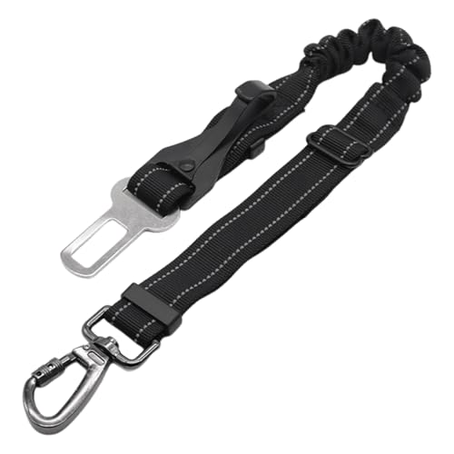 Cinturón de coche para perros - Correa de arnés segura flexible, cinturón de seguridad elástico ajustable, comodidad acolchada transpirable | Cinturón de seguridad mascotas cachorro viajes al aire