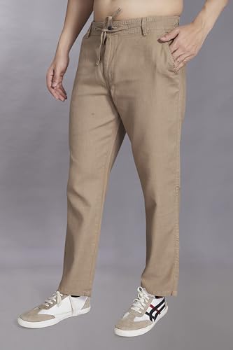 Image of DIVISIVE Men's Relaxed Fit Cotton Linen Blend Trousers