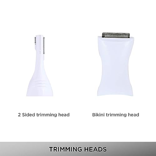 Vega Silk Touch Trimmer with Bikini Head, 2 sided Trimming Head with 2 Comb Attachement Battery Operated for Eyebrow, Underarms & Bikini Trimmer for Women, (VHBT-01) - Image 5