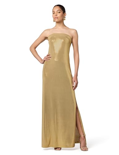 Image of Norma Kamali Women's Strapless Tailored Side Slit Gown