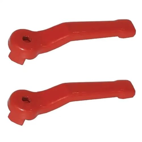 cyclingcolors 2x Hebelgriff für kugelhahn rot hebel stahl wasserhahn einhebelgriff Absperrhahn Absperrventil Kugelauslaufhahn, 3/8