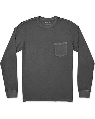 RVCA Men's PTC Pigment Long Sleeve Crew Neck Pocket T-Shirt