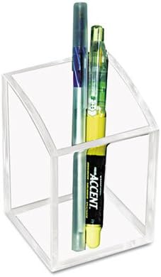 KANTEK INC., Acrylic Pencil Cup, 2 3/4 x 2 3/4 x 4, Clear