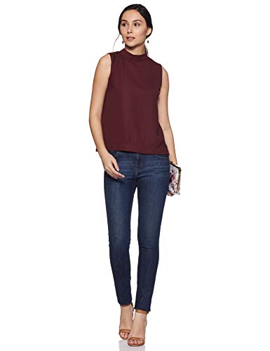 Image of Amazon Brand - Symbol Women's Regular Blouse (SYM /SS20 /TP054 Wine M)