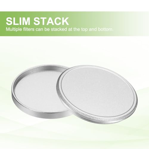 Tapa de lente metálica PATIKIL de 39 mm x 0.5 mm, tapa universal para filtro circular de cámara, estuche protector de aluminio para filtros, diseño delgado para apilamiento, color plateado miniatura 5