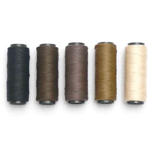 5 rollos de hilo de coser de poliéster para coser a mano miniatura 1