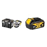 produit 1: Moteur DEWALT, refroidi par ventilateur, avec des charbons remplaçables, animant une lame de 165 mm de diamètre et assurant une avance de coupe constante à une profondeur de 55 mm
