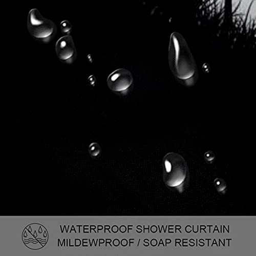 Rideau de douche imperméable nuit d'Halloween pour une salle de bain sèche et décorée