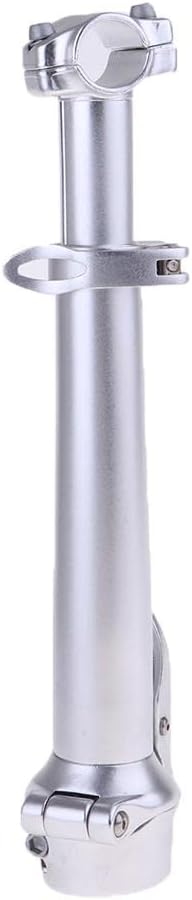 Adjustable Aluminum Alloy Bike Handlebar Stem for Electric Bikes - Weight, Quick Release, Universal Fit - Cycling Riser for Mountain, Road, and Electric Vehicles - Silver