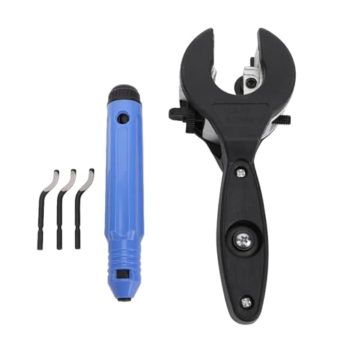 ERYUE Taglierina in PVC a Cricchetto, Taglierina per Tubi, Taglierina per Tubi 1/4 ''-7/8 'per Tubi di Ferro Zincato in Rame in PVC, Tubi in Plastica, Design a Cricchetto, Maniglia di