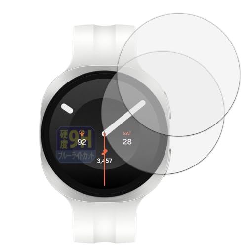 Leipsden �t�B���� Samsung Galaxy Watch9 (Bluetooth, 40mm) (2���Z�b�g) �Ή� �ی�t�B���� 9H ���d�x �u���[���C�g�J�b�g ���˒ጸ �����K���X�����̍d�x ���{��