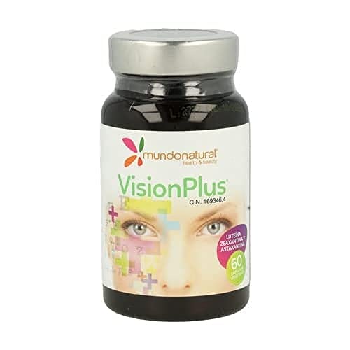 Vision-plus liposomado 30 capsulas MUNDONATURAL | Luteina + Zeaxantina + Astaxantina Natural Pura + Zinc + Ácido Alfa Lipoico