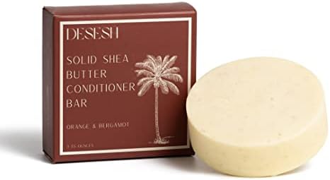 Shea Butter XL Solid Conditioner Bar, US-Made, No Artificial Colors Or Fragrances, Vegan, Cruelty Free, Designed For All Hair Types, Plastic Free, Hand Made (Subtle Citrus)