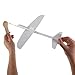 SKISUNO Airplane Throwing Foam Glider Paintable White Model for Outdoor Fun Easy to Assemble Flying Toy for Boys and Girls and Adults Creative Craft Activity for All Ages