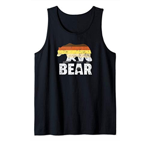 Orgullo gay de la bandera del oso regalo de una fiesta lgbtq camiseta sin mangas