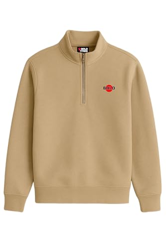 BOLD FITNESS Men’s Half-Zip Fleece Sweatshirt | Stylish, Breathabl...