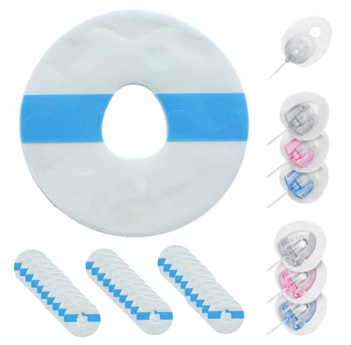 A1C WEAR - 30pk Overpatches for AutoSoft XC, 90, 30, MiniMed Mio, Extended, Varisoft 13mm, Inset - Triangle Style Infusion Sets - Waterproof, Transparent, Breathable, Long Lasting