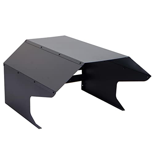 PROREGAL Mähroboter-Garage HxBxT 41x60x70cm Metall Anthrazit Dach Unterstand für Rasenmäher universal