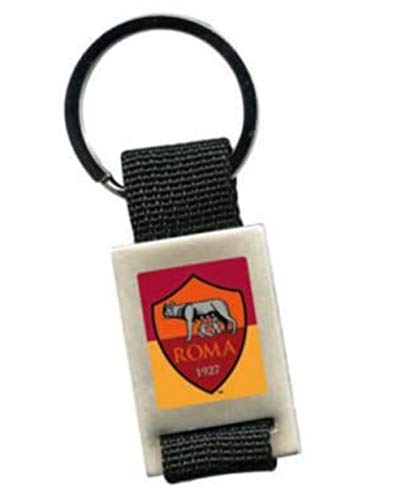 Portachiavi Stoffa E Metallo Roma Prodotto Ufficiale