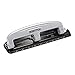 Bostitch Office inPRESS 12 Reduced Effort Three-Hole Punch, Silver/Black (211)