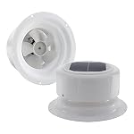 RecPro Solar RV Vent Fan | White | Solar Powered