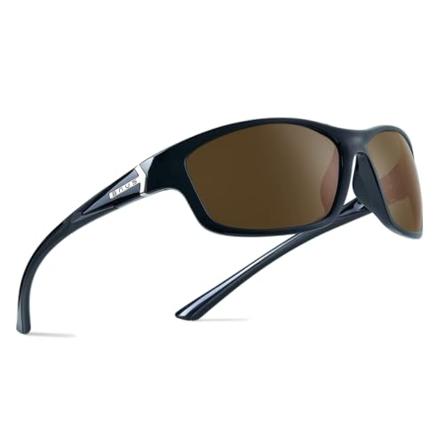 Image of B.N.U.S Corning glass lenses polarized sunglasses for men and women UV400 Protection for Fishing Cycling Driving Italy made