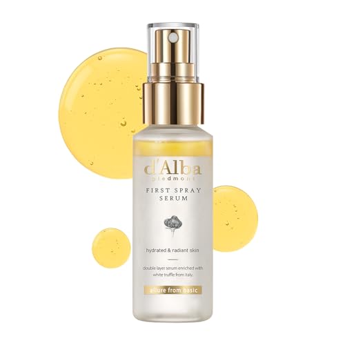 【d'Alba公式】ホワイトトリュフ ファースト スプレーセラム (50ml) - ミスト化粧水 保湿ミスト 保湿セラム 潤いミスト エッセンスミスト 二層式 化粧水 敏感肌 乾燥肌 弾力 毛穴 キメ整える ノンコメド 無香料 化粧直し ヴィーガンのサムネイル