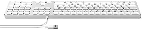 Satechi Aluminum USB Wired Keyboard with Numeric Keypad - Compatible with iMac Pro/iMac, 2020/2019/2018 iPad Pro, MacBook Pro/Air, 2020/2018 Mac Mini and MacOS Devices