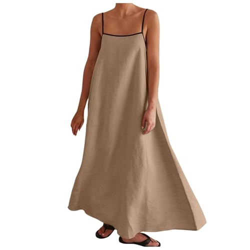 Robe maxi fluide à bretelles spaghetti : confort thermique et légèreté pour voyager tout l'été
