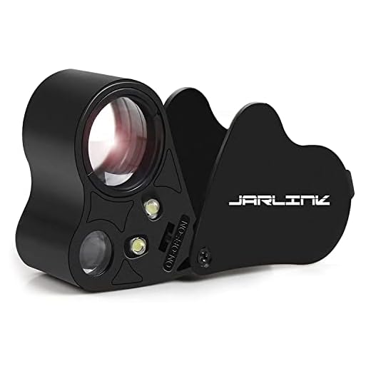 JARLINK 30x/60x Foldable Illuminated Jeweler's Loupe