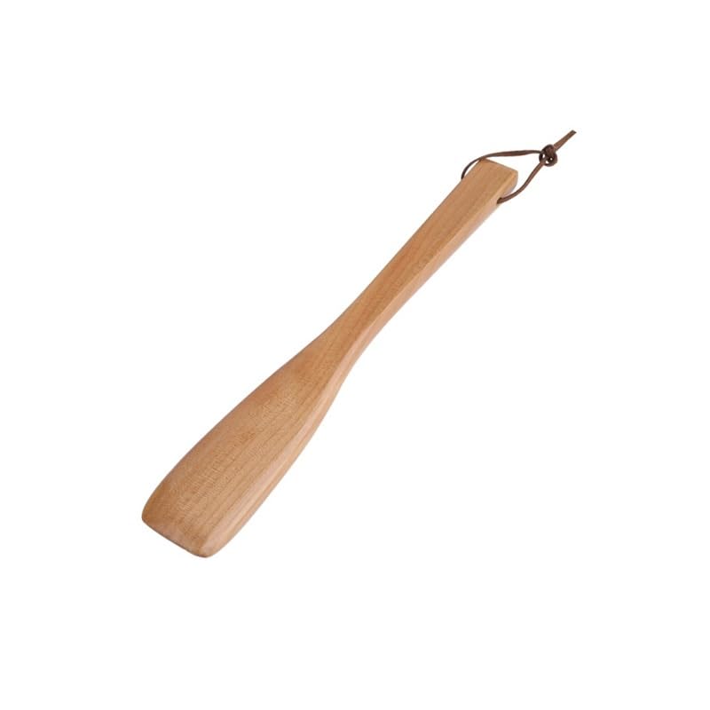 Calzador de madera maciza con mango largo para el hogar