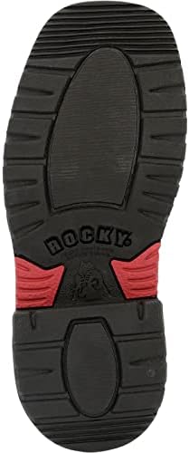Rocky RED LINE Western Boot, Black, 5 US Unisex Big Kid | Image 1