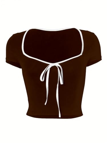 Image of Aahwan Women's Royal Polyester Regular Fit Cropped Top