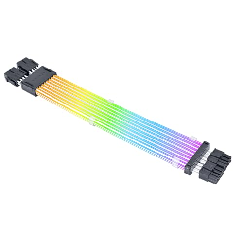 Lian Li Strimer Wireless 8 Pin (PW8-1W-CPU) - Addressable RGB Power Extension Cable Fits CPU EPS - 2.4 GHz Wireless Control with 315mm; 12.4 Inch Length - Controller NOT Included & Required
