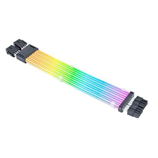 Lian Li Strimer Wireless 8 Pin (PW8-1W-CPU) - Addressable RGB Power Extension Cable Fits CPU EPS - 2.4 GHz Wireless Control with 315mm; 12.4 Inch Length - Controller NOT Included & Required