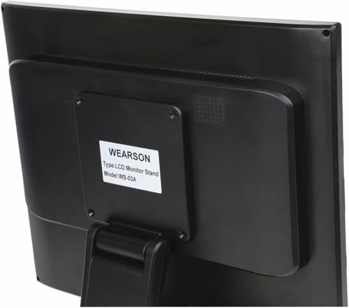 Image of Wearson WS-03A VESA Monitor Stand Low Profile Lay Flat Short Foldable with VESA Hole 75x75mm&100x100mm