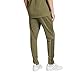Adidas Mens Sereno Cut 3-Stripes Regular Slim Tapered Sportswear Pants, Olive Strata/Black, Large