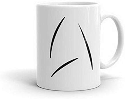 Captain Kirk Tasse – Star Trek Beyond Style Inspire – Kaffeetasse Teetasse Geschenk Kaffeetassen zum Verkauf Tassen Kaffee Zuhause 313 ml, weiß