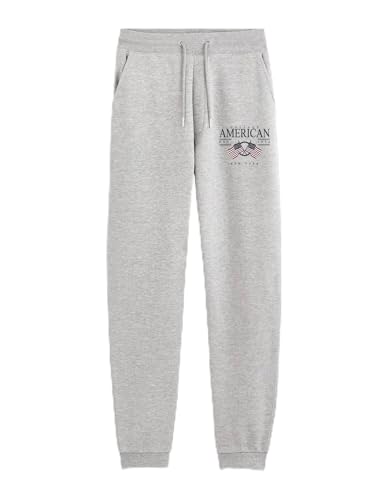 Pantalón de jogging American College gris para niños y bebés unisex