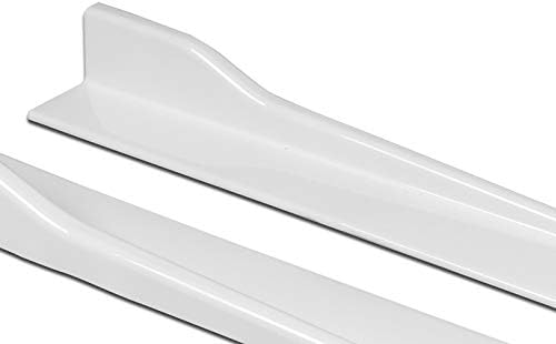 3PCS Front Bumper Body Kit Spoiler Lip Compatible with 2015-2017 Toyota Camry + 2PCS Side Skirt Splitters Diffuser Wing 31" x 4" x 3" (Painted White)