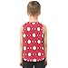 ALAZA Fashion Red Polka Dot Boy's Tank Tops Summer Sleeveless Quick Dry Sport Workout Athletic Casual T Shirts 13Y-14Y