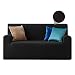 Copridivano - Linea Oro - elasticizzato - Cube - NERO - 3 Posti - adattabile ad ogni tipo di divano - salvadivano gatto cane - lavabile