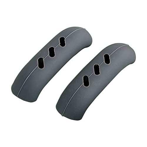 BIBABLYKE 2 Pieces Silicone Handle Sleeve Heat Insulation Covers Ear Clip Pan Handle Sleeves 3 Colors Choose